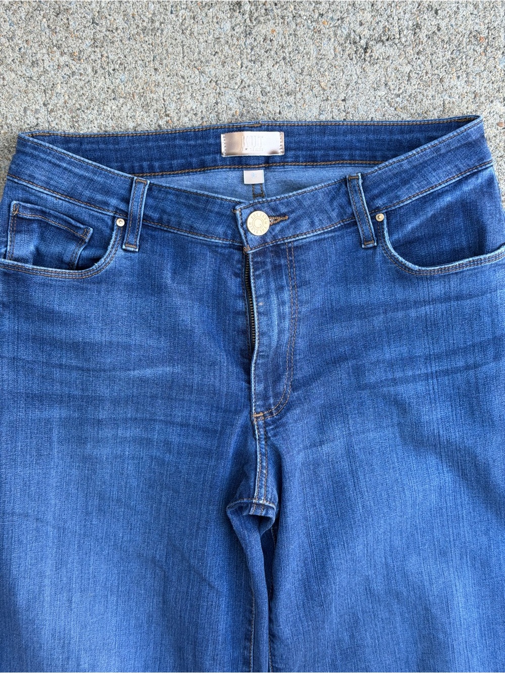 Kut From The Kloth Margo Wide Leg Jeans High Rise Dark Wash Size 6 - Picture 2 of 9